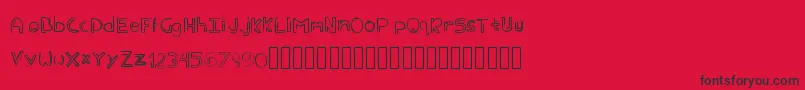Eder Font – Black Fonts on Red Background