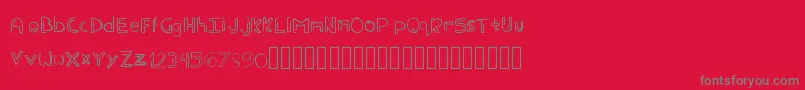 Eder Font – Gray Fonts on Red Background