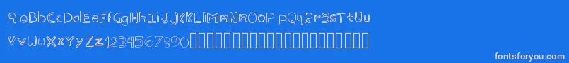 Eder Font – Pink Fonts on Blue Background