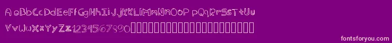 Eder Font – Pink Fonts on Purple Background