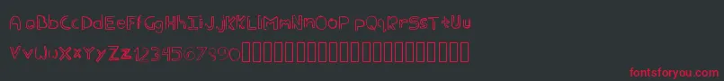 Eder Font – Red Fonts on Black Background