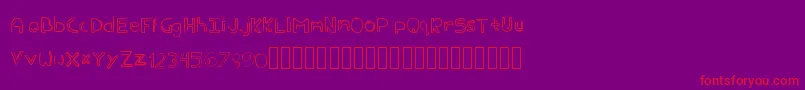 Eder Font – Red Fonts on Purple Background