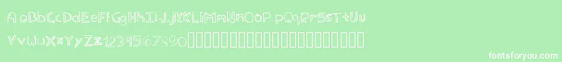 Eder Font – White Fonts on Green Background