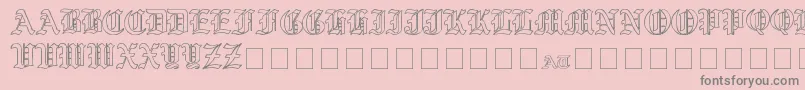 fuente YeOldShireOutline – Fuentes Grises Sobre Fondo Rosa
