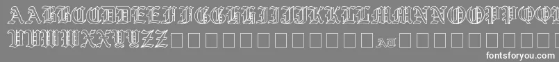 YeOldShireOutline Font – White Fonts on Gray Background