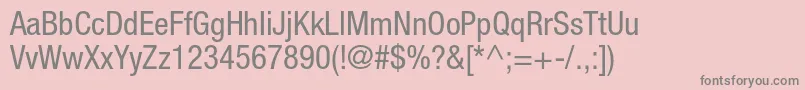 HelveticaneueltstdCn Font – Gray Fonts on Pink Background