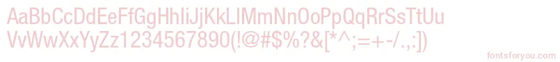 HelveticaneueltstdCn Font – Pink Fonts on White Background