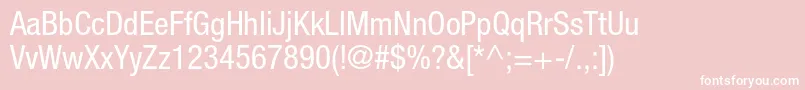 HelveticaneueltstdCn Font – White Fonts on Pink Background