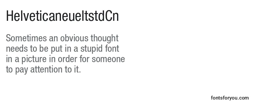 Шрифт HelveticaneueltstdCn