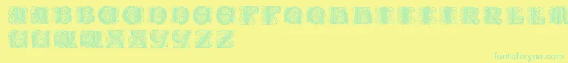More about Paulusfranckinitialen Font Paulusfranckinitialen Font – Green Fonts on Yellow Background