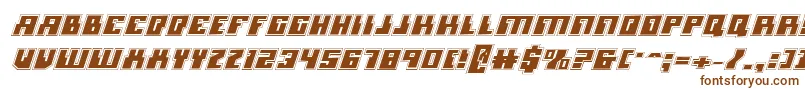 Micronianai-fontti – ruskeat fontit valkoisella taustalla