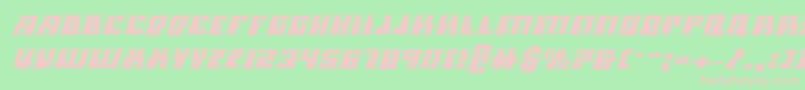 Micronianai Font – Pink Fonts on Green Background