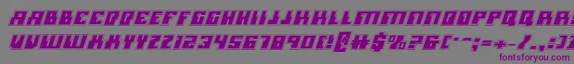 Шрифт Micronianai – фиолетовые шрифты на сером фоне