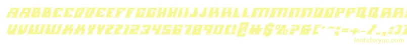 Шрифт Micronianai – жёлтые шрифты