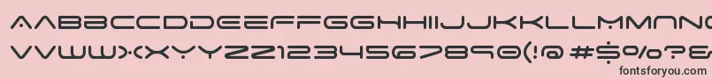 フォントSpaceAge – ピンクの背景に黒い文字