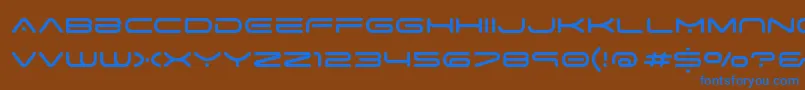 Шрифт SpaceAge – синие шрифты на коричневом фоне