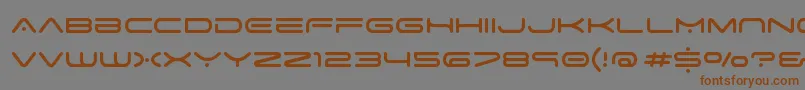 fuente SpaceAge – Fuentes Marrones Sobre Fondo Gris