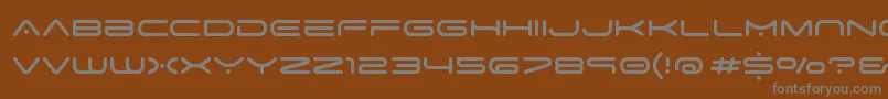 フォントSpaceAge – 茶色の背景に灰色の文字