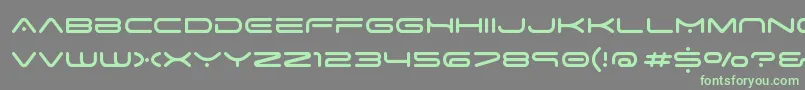 SpaceAge Font – Green Fonts on Gray Background