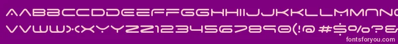 Police SpaceAge – polices roses sur fond violet