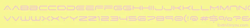 fuente SpaceAge – Fuentes Rosadas Sobre Fondo Amarillo