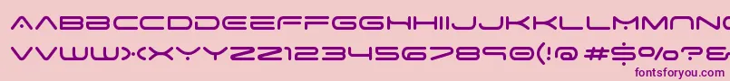 SpaceAge Font – Purple Fonts on Pink Background