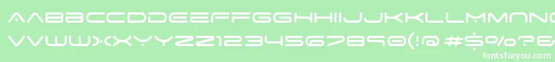 Шрифт SpaceAge – белые шрифты на зелёном фоне