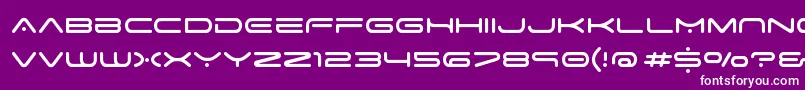 SpaceAge Font – White Fonts on Purple Background