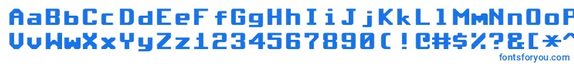 フォントCommodoreRoundedV1.2 – 白い背景に青い文字