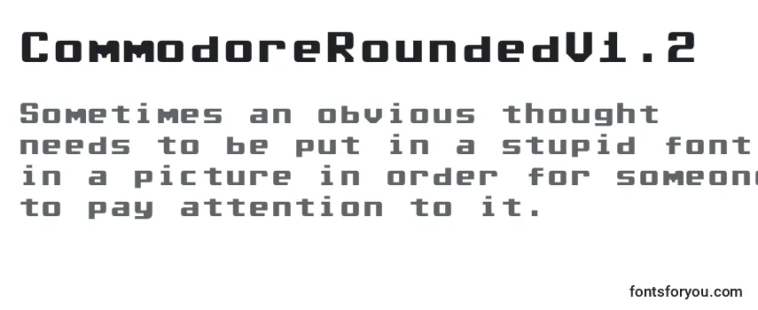 Überblick über die Schriftart CommodoreRoundedV1.2