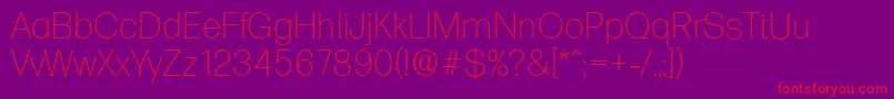 More about FormulaserialXlightRegular Font FormulaserialXlightRegular Font – Red Fonts on Purple Background