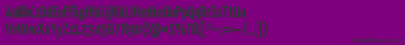 YanonekaffeesatzBold Font – Black Fonts on Purple Background