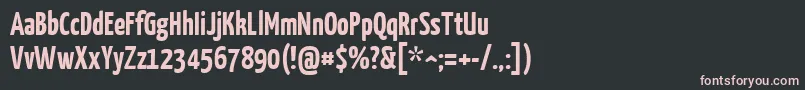 YanonekaffeesatzBold Font – Pink Fonts on Black Background