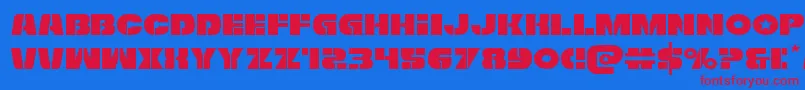Freedomfighterexpand-fontti – punaiset fontit sinisellä taustalla