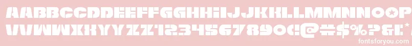 Freedomfighterexpand Font – White Fonts on Pink Background