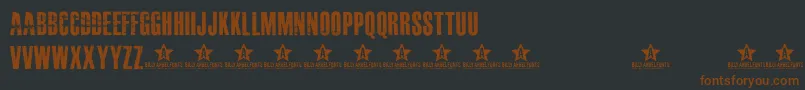 Masterplan Font – Brown Fonts on Black Background