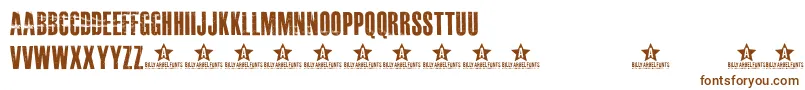 Masterplan Font – Brown Fonts on White Background