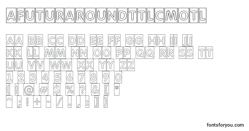 AFuturaroundttlcmotl-fontti – aakkoset, numerot, erikoismerkit