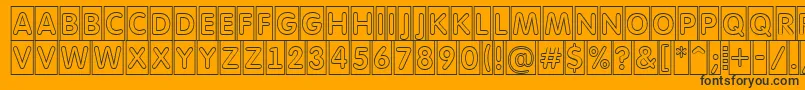 AFuturaroundttlcmotl Font – Black Fonts on Orange Background