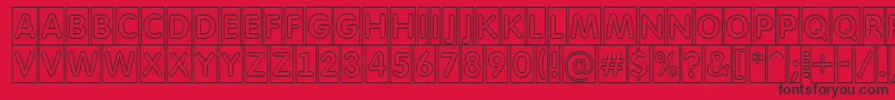 AFuturaroundttlcmotl Font – Black Fonts on Red Background