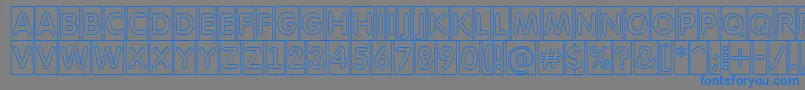 AFuturaroundttlcmotl Font – Blue Fonts on Gray Background