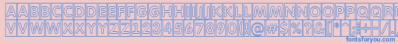 AFuturaroundttlcmotl Font – Blue Fonts on Pink Background