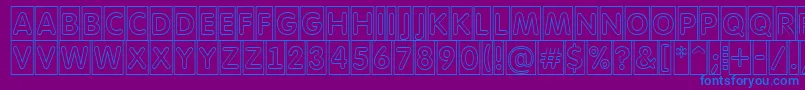 AFuturaroundttlcmotl Font – Blue Fonts on Purple Background