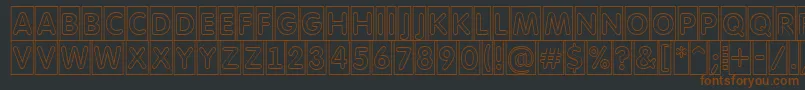 AFuturaroundttlcmotl Font – Brown Fonts on Black Background