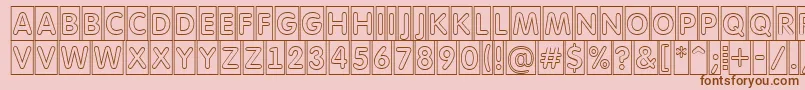 AFuturaroundttlcmotl Font – Brown Fonts on Pink Background