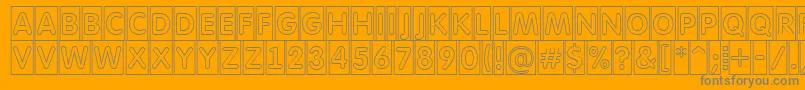 AFuturaroundttlcmotl Font – Gray Fonts on Orange Background