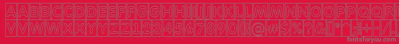 AFuturaroundttlcmotl Font – Gray Fonts on Red Background