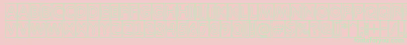 AFuturaroundttlcmotl Font – Green Fonts on Pink Background