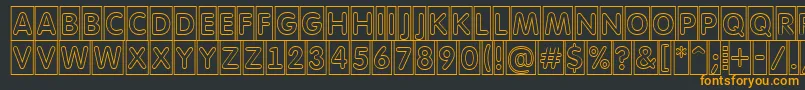 AFuturaroundttlcmotl Font – Orange Fonts on Black Background