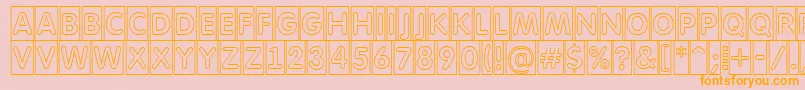 AFuturaroundttlcmotl Font – Orange Fonts on Pink Background